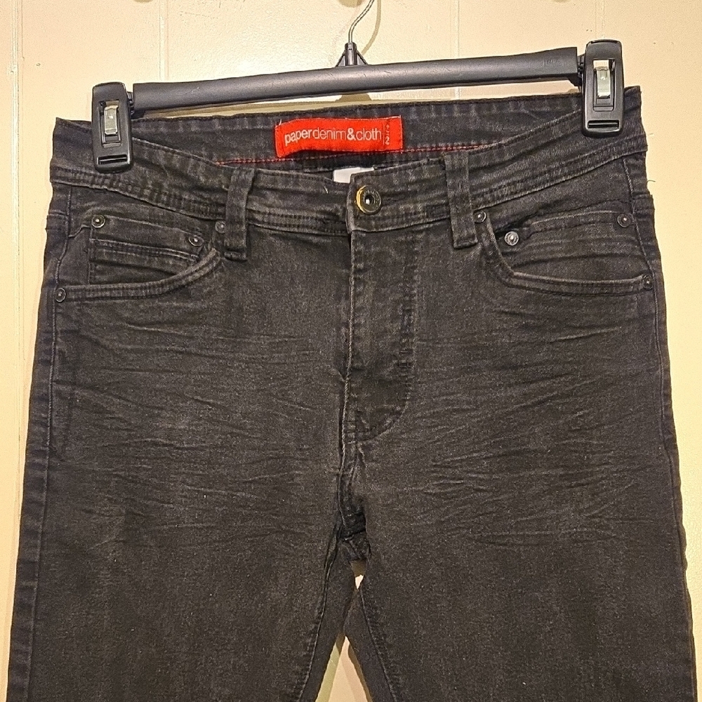 Paper Denim & Cloth Men's Black Skinny Jeans - Picture 4 of 7